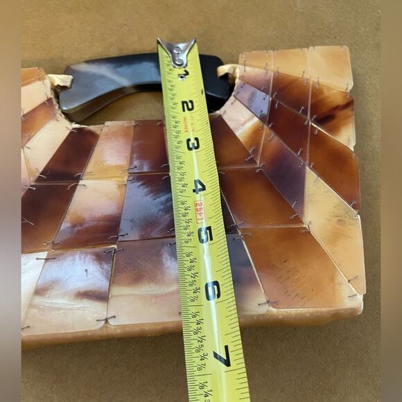 Tortoise shell tile small handbag - Picture 8 of 8